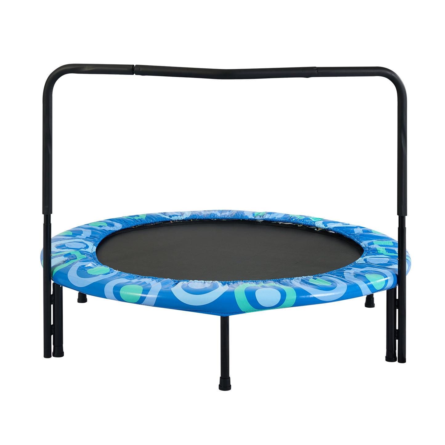 XTP002 Assembled children's trampoline happy expression outdoor and indoor for kids age 3 - 7