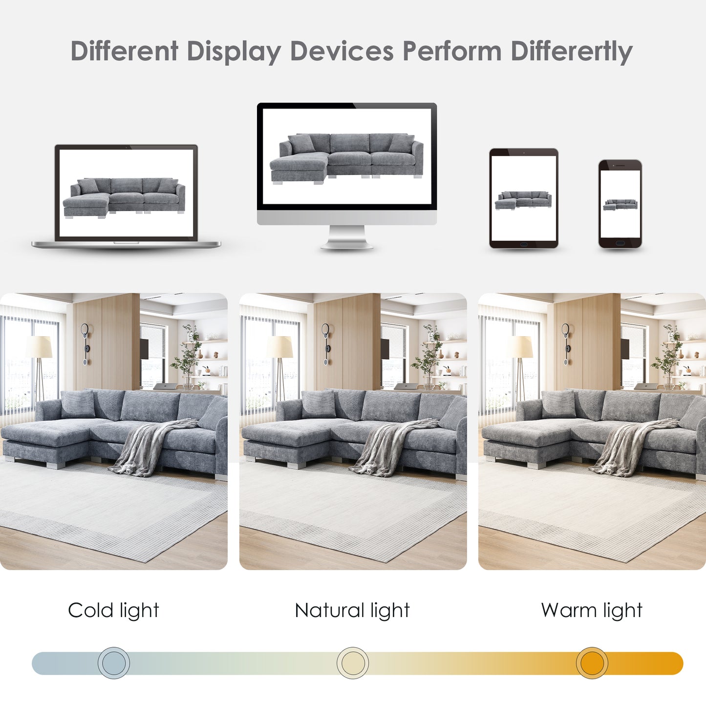 [SantaChoice] 96*56" Modern Cloud Sectional Sofa,L-shaped Luxury Couch Set with 2 Free pillows,4-seat Chenille Indoor Furniture with Oversized Chaise for Living Room,Apartment,Office,3 Colors