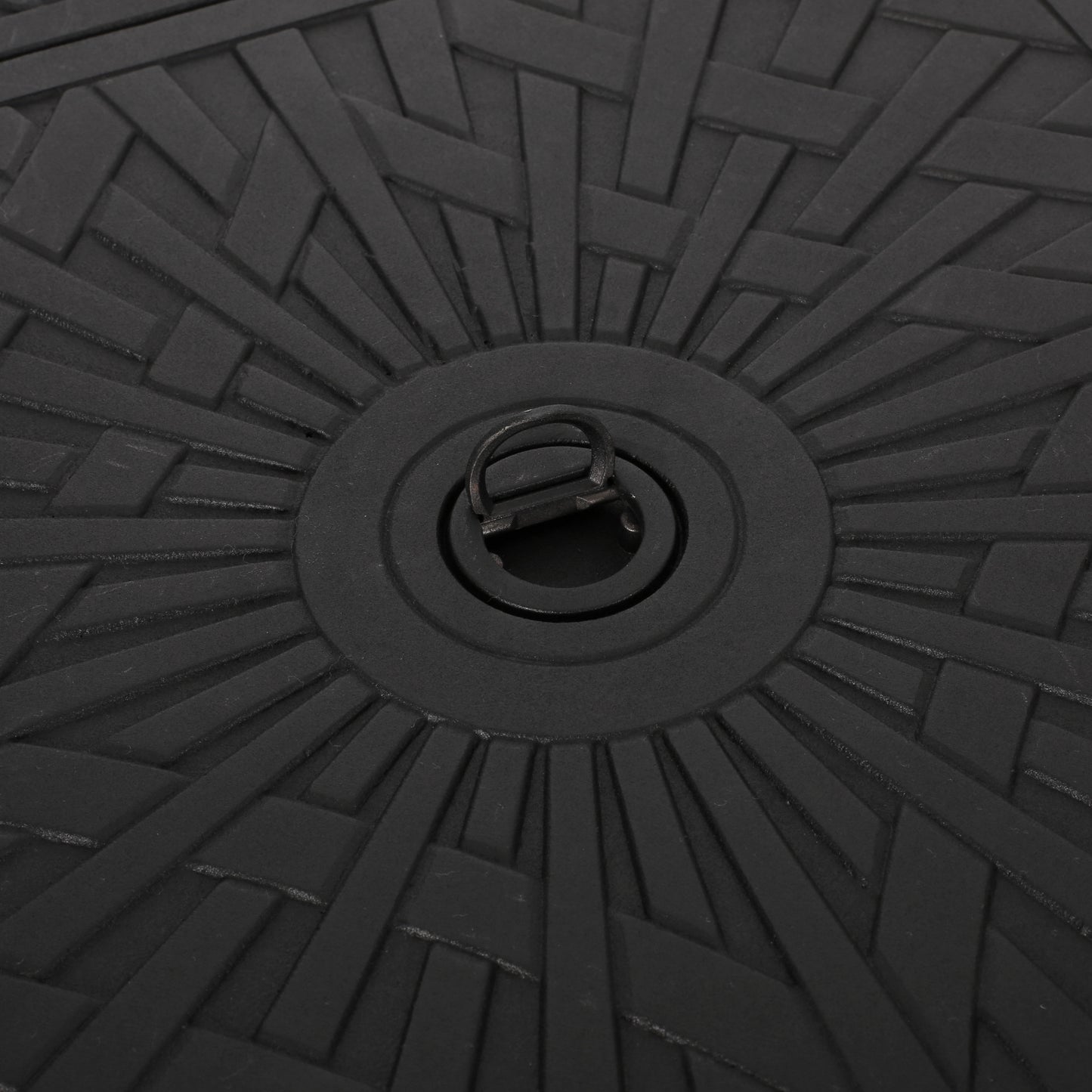 32" Outdoor Square Aluminum Propane Fire Pit, Matte Black - 37,000 BTU