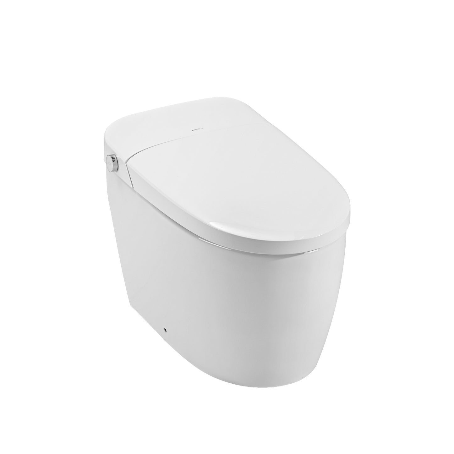 Smart Toilet Bidet Combo with Self-Cleaning Nozzle, Heated Seat, Night Light, Knob Control, Power Outage Flushing, Soft Close, Auto Flush, with Remote Control