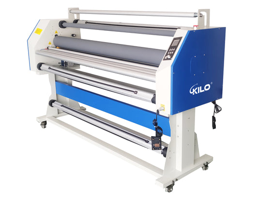 67' Full-Auto Wide Format Cold Laminator Machine Heat Assisted & Trimmer